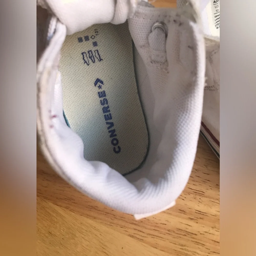 Converse All-Star Chuck Taylor Mid-Tops Malden White Size: US Toddler 10 EUR 26